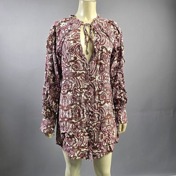 For Love And Lemons Pink and Brown Dress R7 - Picture 1 of 6